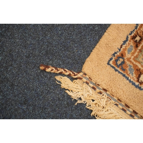 604 - Large beige ground Afghan carpet,  490cm x 373cm.