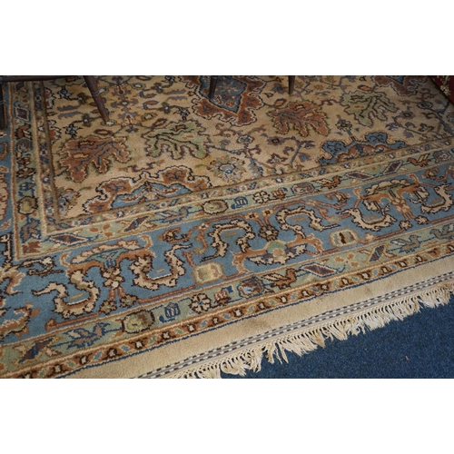 604 - Large beige ground Afghan carpet,  490cm x 373cm.