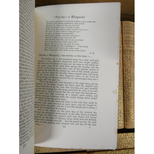 22 - KINGSLEY CHARLES.  The Life & Works. Ltd. ed. 525. The set of 19 vols. Port. frontis, ... 