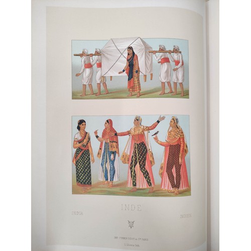 24 - RACINET M. A.  Le Costume Historique ... Cinq Cents Planches. 6 vols. Litho & chromolitho plates... 