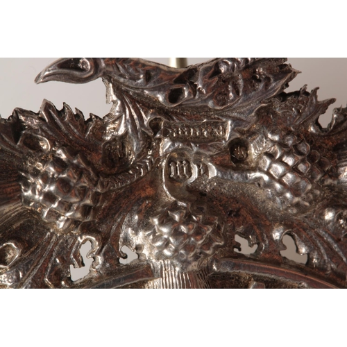 1655 - Fine quality cast silver officers bonnet badge of the Argyll and Sutherland Highlanders, by Robert &... 