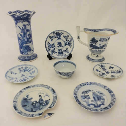 354 - Group of Chinese and Oriental export table wares to include (Kangxi 1662 - 1723) comprising five ass... 