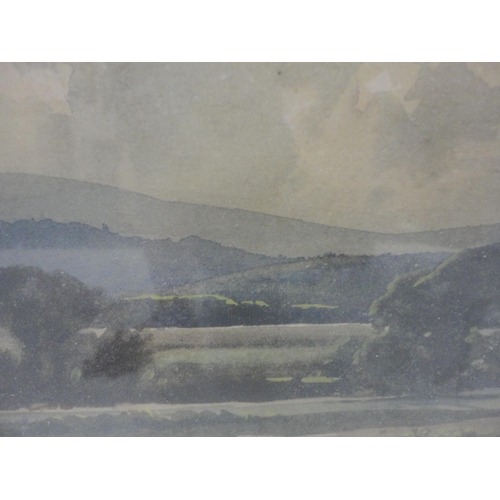 445 - Edwin Harris BWS (British, 1891 - 1968)Landscape scene, possibly Chanctonbury Signed, watercolour, 3... 