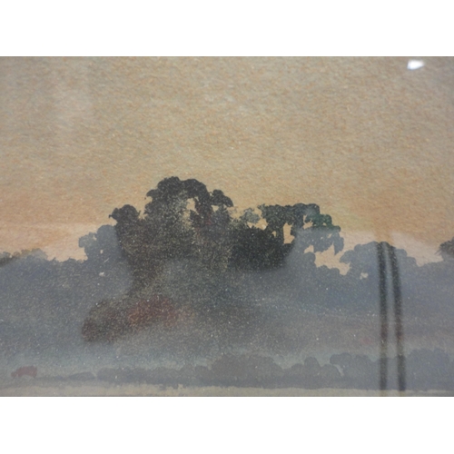 445 - Edwin Harris BWS (British, 1891 - 1968)Landscape scene, possibly Chanctonbury Signed, watercolour, 3... 