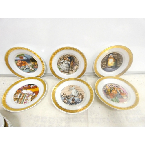 13 - Eleven Royal Copenhagen Hans Christian Andersen plates 1975.