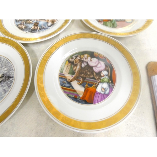 13 - Eleven Royal Copenhagen Hans Christian Andersen plates 1975.