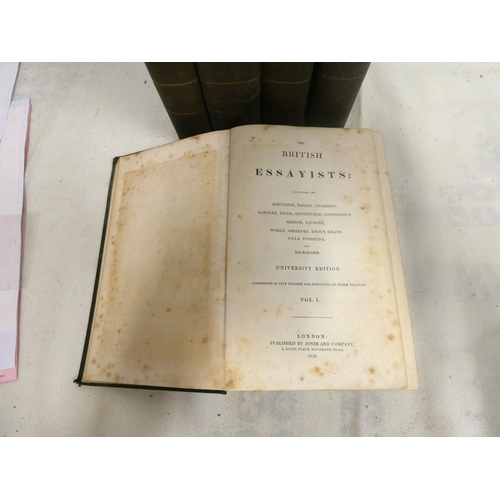 44 - The British Assayists comprising five volumes 1828.