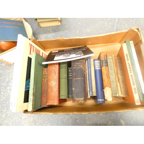 45 - Large box of various vintage books.