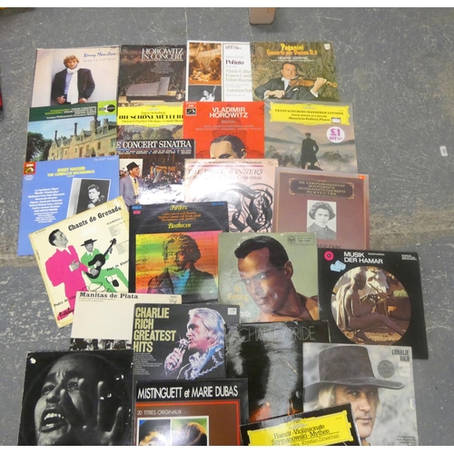 52 - Large collection of Classical records including Belafonte, Mozart, Beethoven etc