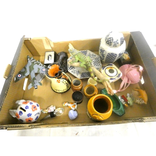 76 - Large box of various ornaments etc.