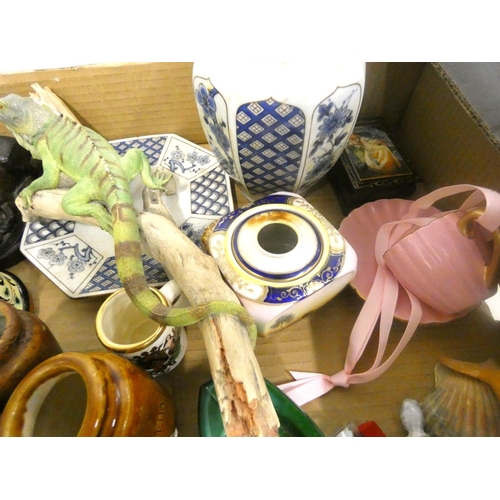 76 - Large box of various ornaments etc.