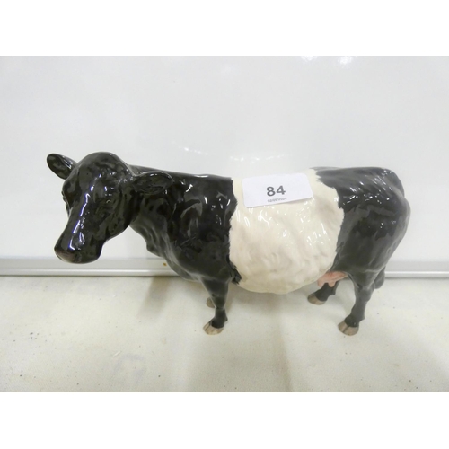 84 - Beswick model of a Belted Galloway Cow.