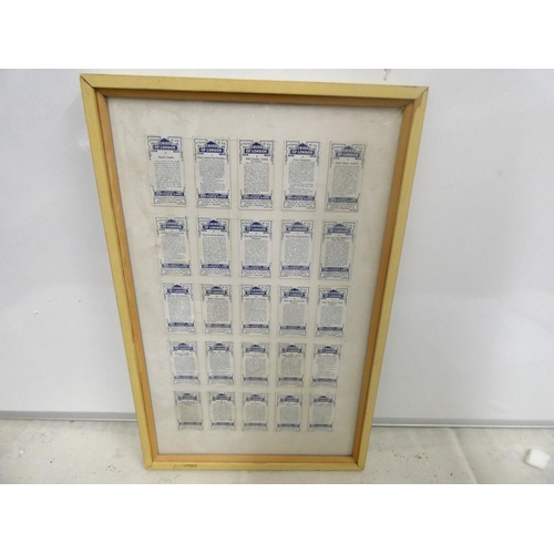 96 - Players cigarette cards framed set, Cries of London.