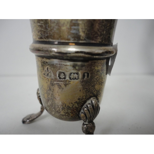 214 - Silver pepper pot, EP and plated ware to include a tea set, tray, basket and flatware etc (one shelf... 