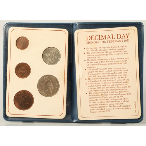 65 - Royal Mint United Kingdom Proof Coin Collection 1984 and Britain's First Decimal Coins wallet