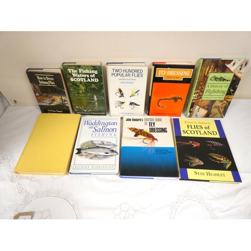 1 - Angling.  9 various vols. mainly re. flies & fly-fishing.