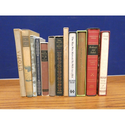 133 - FOLIO SOCIETY.  12 various vols. in slip cases.