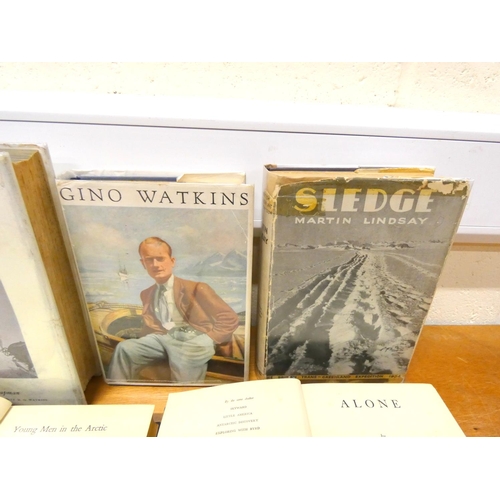 14 - Polar Exploration.  F. Spencer Chapman, Northern Lights, 1932; A. R. Glen & N. A. C. C... 