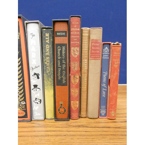 143 - FOLIO SOCIETY.  12 various vols. in slip cases.