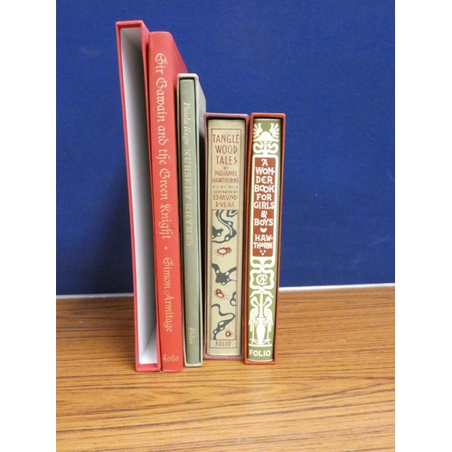 148 - FOLIO SOCIETY.   Sir Gawain & the Green Knight in slip case, & 3 others.  (4).... 