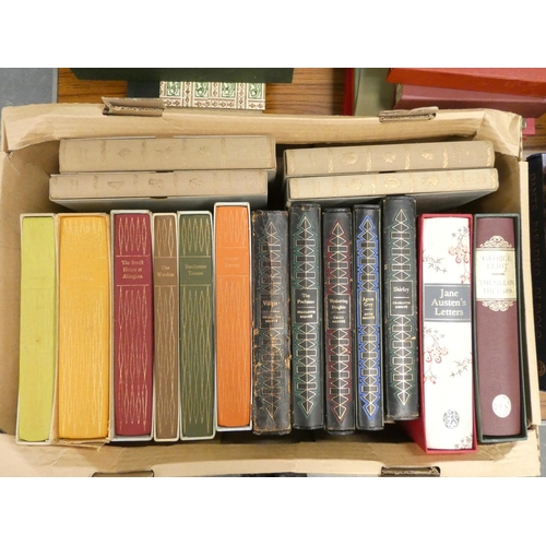 149 - FOLIO SOCIETY.   17 vols. in slip cases incl. Brontës & Jane Austen.