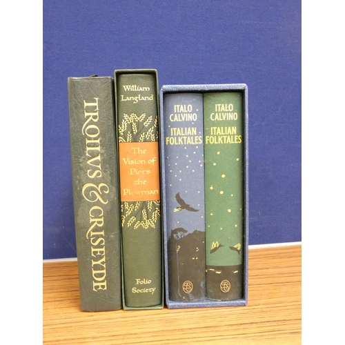 150 - FOLIO SOCIETY.  The Vision of Piers the Plowman in slip case, & Troilus & Criseyde, no slip ... 