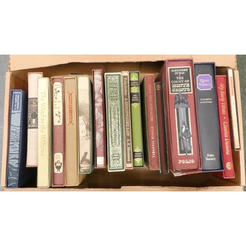 151 - FOLIO SOCIETY.   15 various vols. in slip cases, adhesions to backs of slip cases.