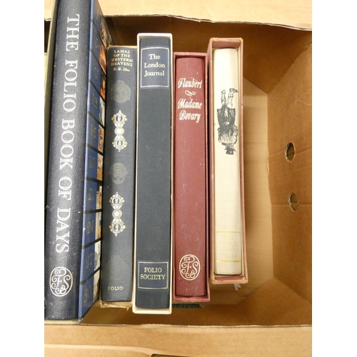 154 - FOLIO SOCIETY.   15 various vols. in slip cases, adhesions to backs of slip cases.