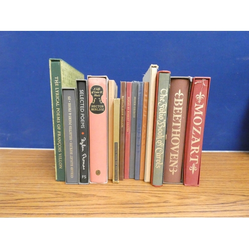 157 - FOLIO SOCIETY.  14 various vols., poetry & music.