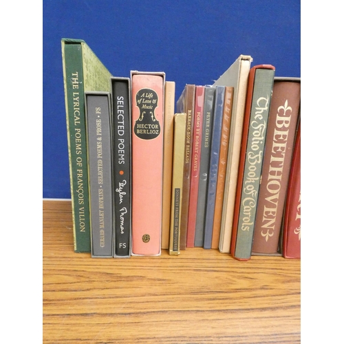 157 - FOLIO SOCIETY.  14 various vols., poetry & music.