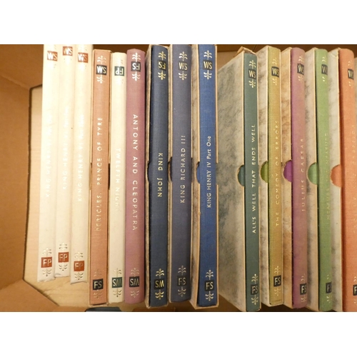 160 - FOLIO SOCIETY.  A carton of various vols. incl. Shakespeare's plays, some in slip cases.... 