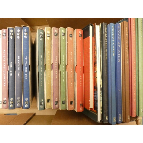 160 - FOLIO SOCIETY.  A carton of various vols. incl. Shakespeare's plays, some in slip cases.... 