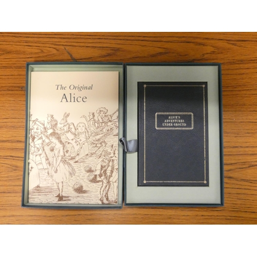 164 - FOLIO SOCIETY.  Lewis Carroll, Alice's Adventures Under Ground. Ltd. ed. 2494/3750. Facsimile vol. i... 