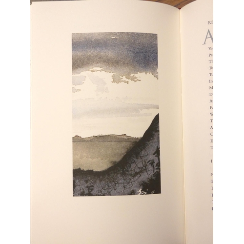 165 - WORDSWORTH WILLIAM.  The Prelude. Ltd. ed. 90/200. Plates after watercolours. Folio. Orig. grey clot... 