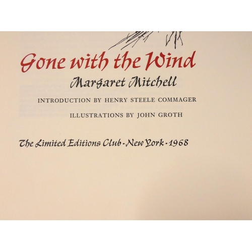 182 - MITCHELL MARGARET.  Gone With the Wind. 2 vols. Ltd. ed. 176/1500 signed by the illustrato... 