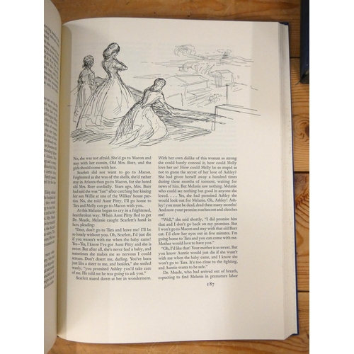 182 - MITCHELL MARGARET.  Gone With the Wind. 2 vols. Ltd. ed. 176/1500 signed by the illustrato... 