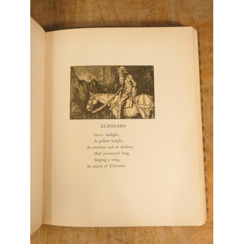 197 - DULAC EDMUND (Illus).  The Bells & Other Poems. Col. plates & text illus. Quarto. ... 