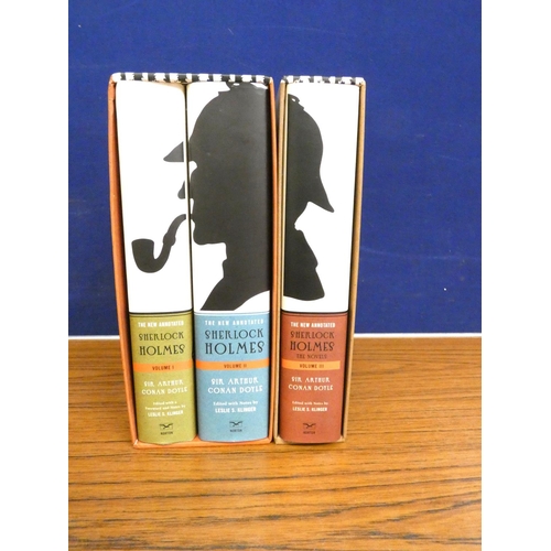 198 - KLINGER LESLIE S. (Ed).  The New Annotated Sherlock Holmes. 3 vols. in d.w's & slip ca... 