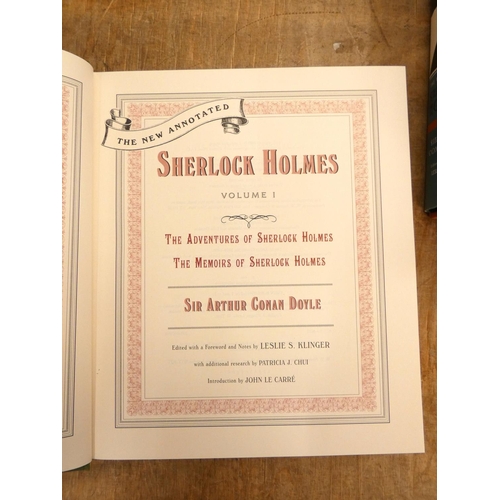 198 - KLINGER LESLIE S. (Ed).  The New Annotated Sherlock Holmes. 3 vols. in d.w's & slip ca... 