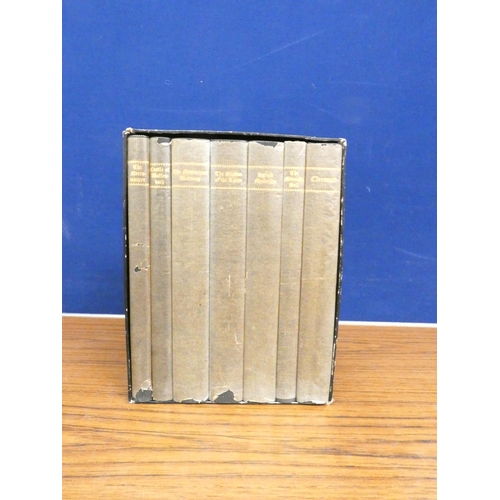 199 - FOLIO SOCIETY.  Northanger Set of Jane Austen Horrid Novels. 7 vols. in chipped glassine w... 