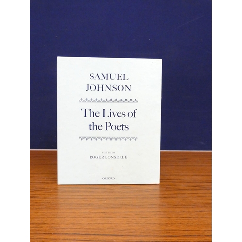 200 - JOHNSON SAMUEL.  The Lives of the Poets. 4 vols. in slip case. 2006.