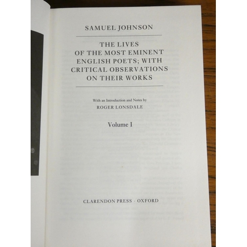 200 - JOHNSON SAMUEL.  The Lives of the Poets. 4 vols. in slip case. 2006.