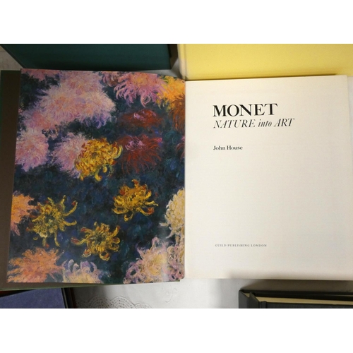 28 - MONET.  8 various vols. re. Claude Monet.