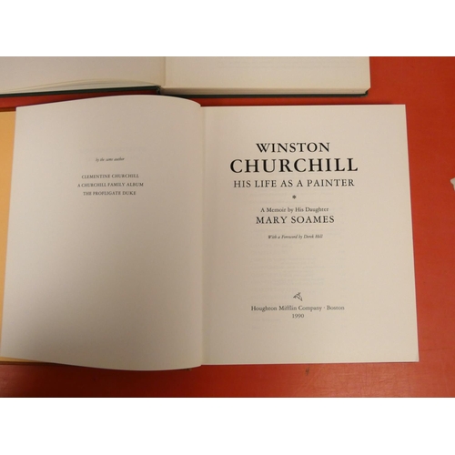 37 - CHURCHILL WINSTON S.  5 vols. re. Churchill's art.