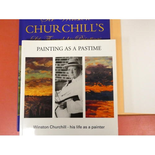 37 - CHURCHILL WINSTON S.  5 vols. re. Churchill's art.