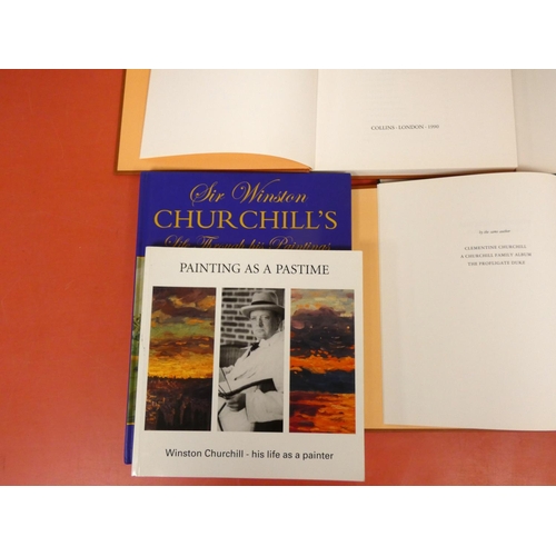 37 - CHURCHILL WINSTON S.  5 vols. re. Churchill's art.