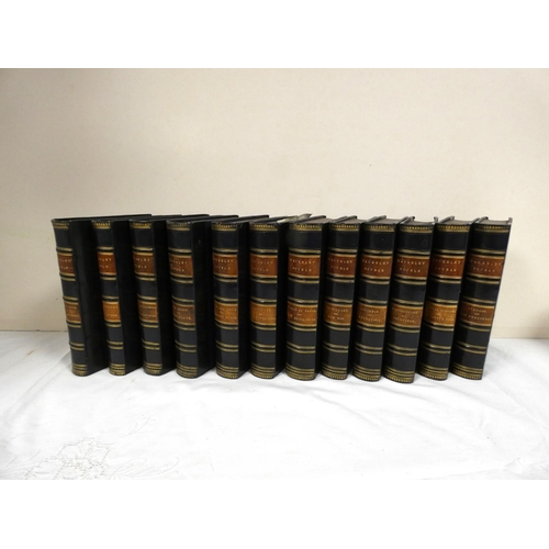 43 - SCOTT SIR WALTER.  Waverley Novels. 12 vols. (only), each containing two novels. Nice dark... 