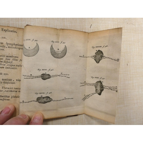 48 - NUCK ANTONIO.  Adenographia Curiosa et Uteri Foeminei Anatome Nova. Eng. title & 9 fld... 