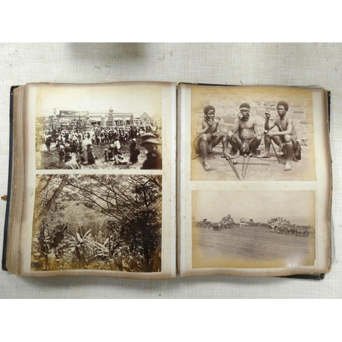 49 - Victorian Photographs - South Africa.  An album of 70 plus sepia & other plate & h... 