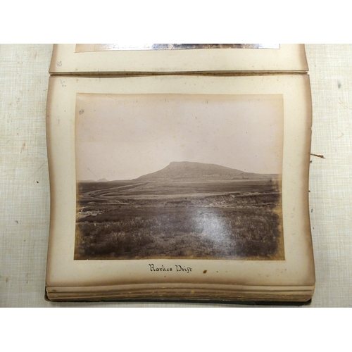 49 - Victorian Photographs - South Africa.  An album of 70 plus sepia & other plate & h... 